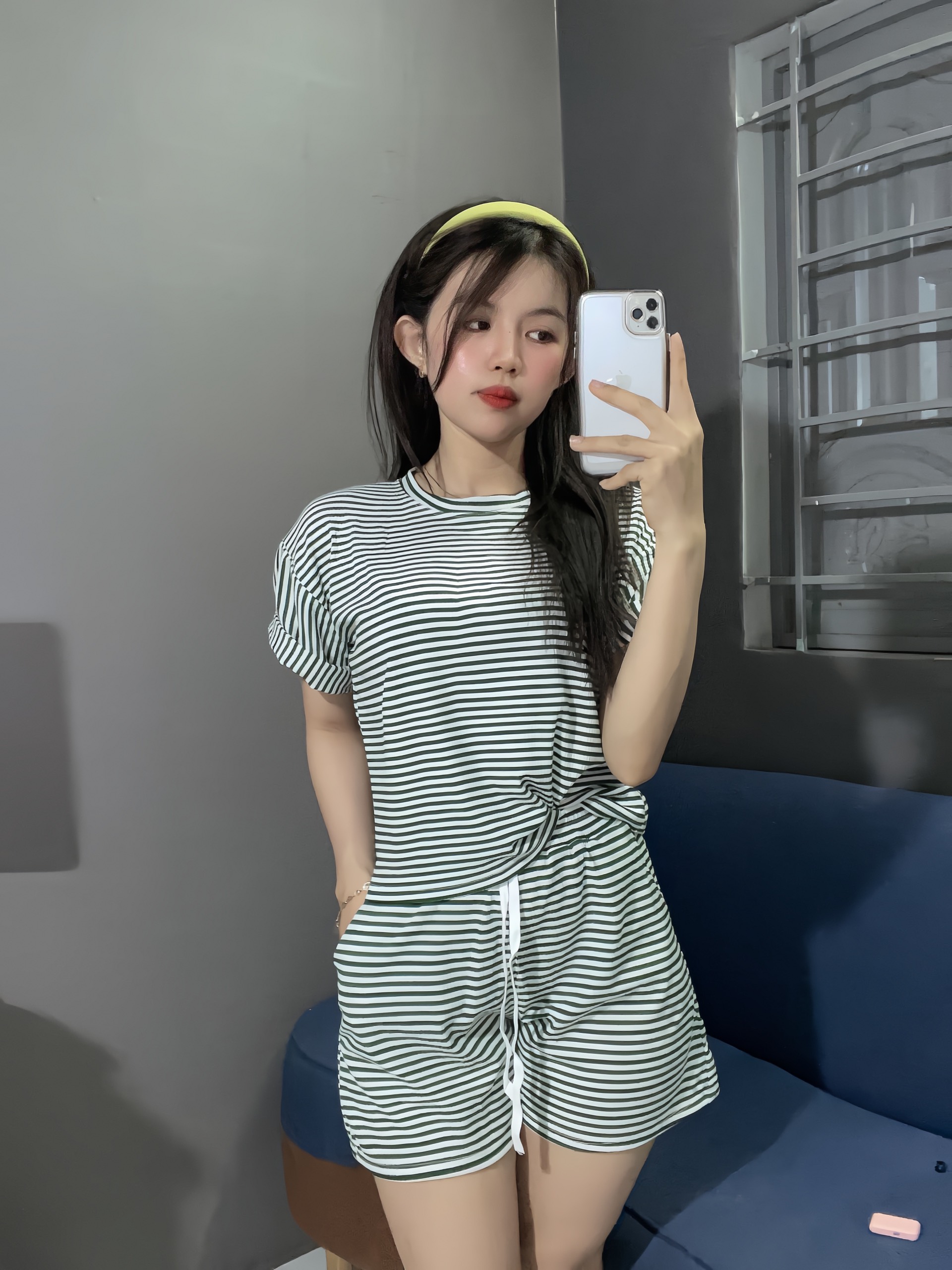 Set bộ thun Cotton đùi dê thương đồ bộ thun gân