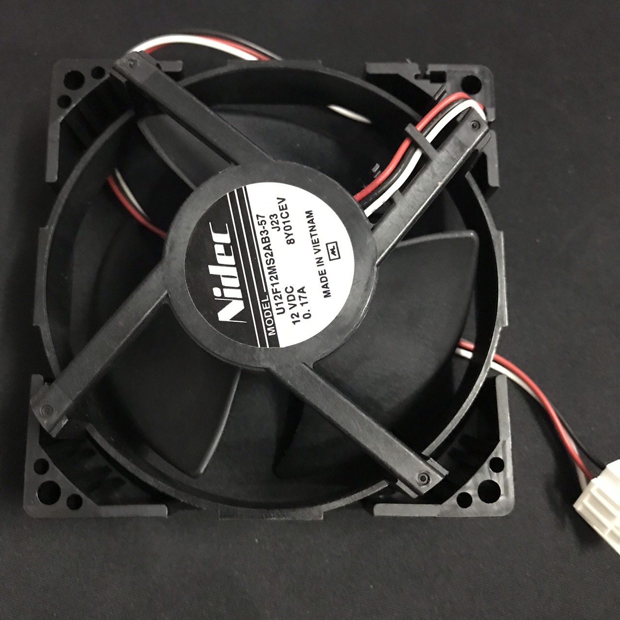 [HCM]Quạt tủ lạnh DC 12v-3 dây- 3 cánh 9x9cm  ( Dùng cho tủ lạnh)