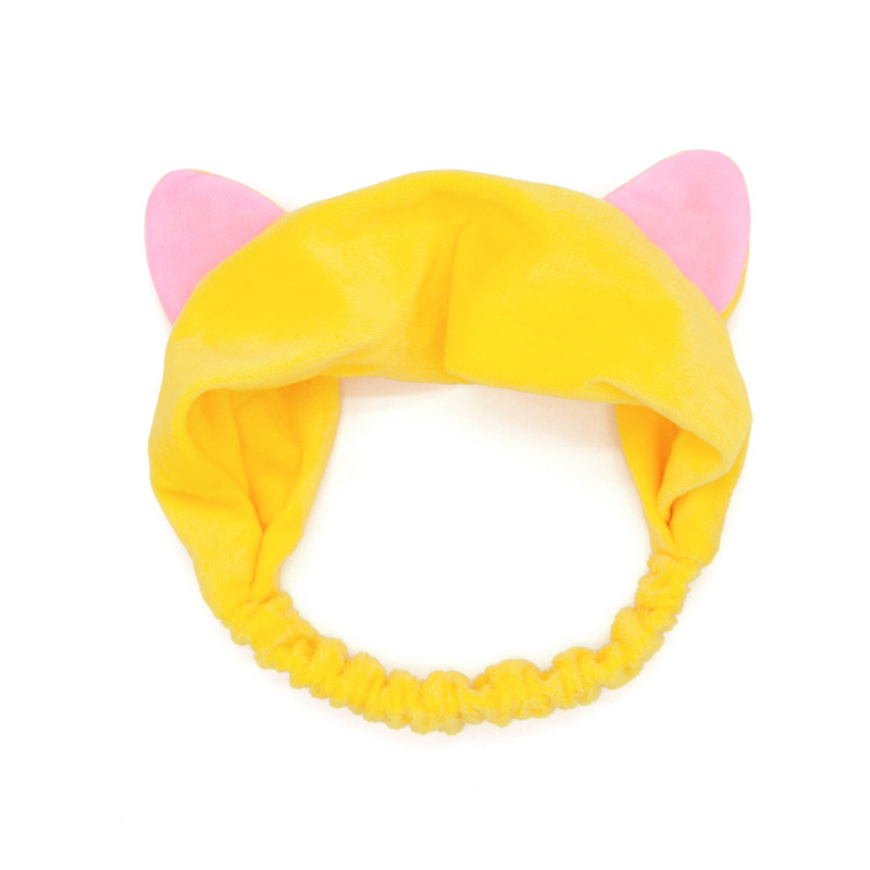Băng Đô Bờm Tóc Rửa Mặt Tai Mèo Makeup Co Giãn Siêu Dễ Thương - Mã BD007