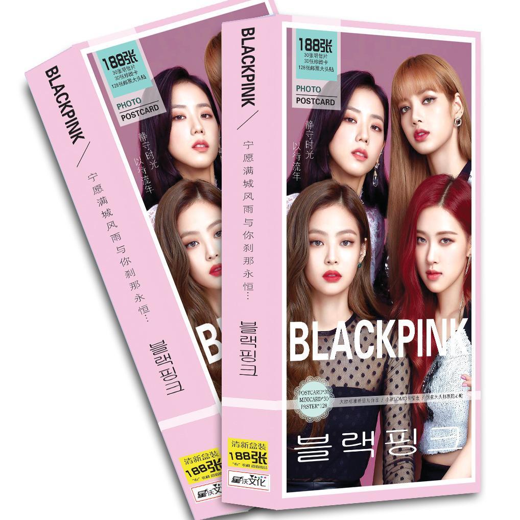 Postcard BLACK PINK (30 Postcard + 30 Lomo + 120 Hình Dán)