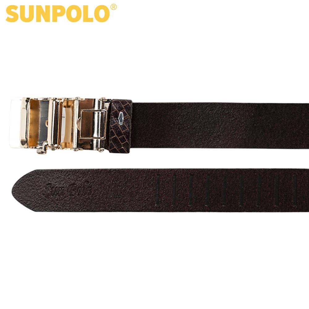 Thắt Lưng Nam Da Bò SunPoLo BS18DN (Đen, Nâu)