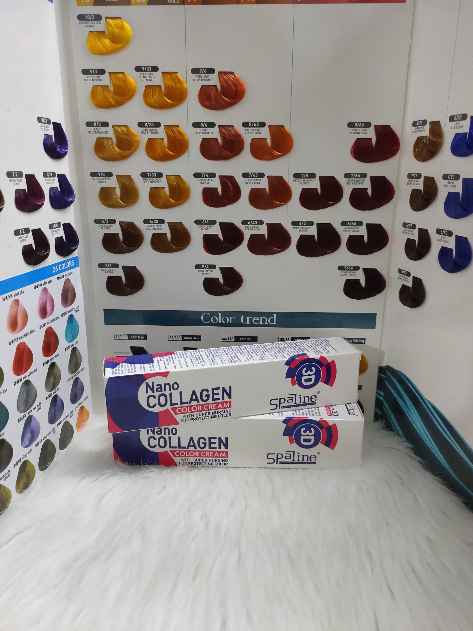 Màu nhuộm tóc Spaline 100ml (không kèm oxy)