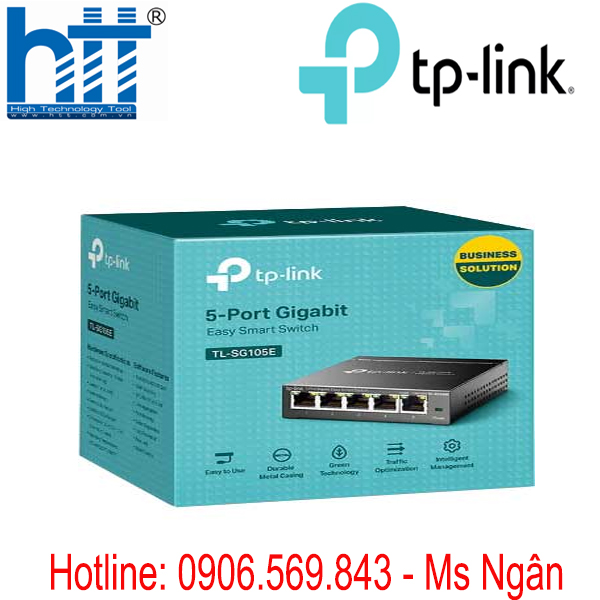 Công tắc thông minh 5 cổng Gigabit dễ dàng TL-SG105E
