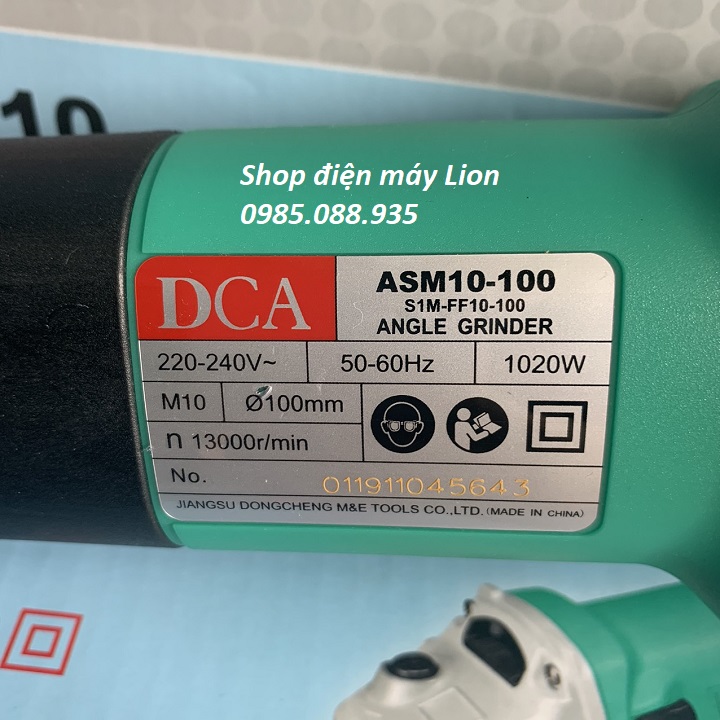 1020W angle grinder ASM10-100 DCA with speed - ASM10-100