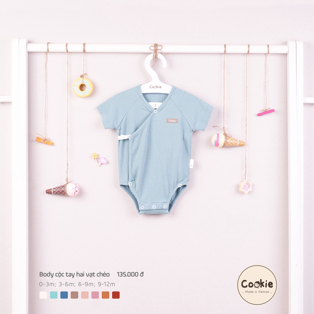 Body cộc tay hai vạt chéo Cookie