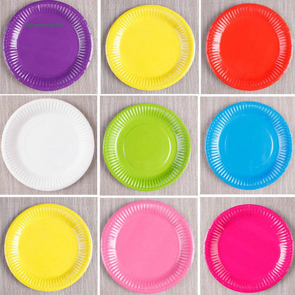 Set 10 Chiếc Cốc Giấy Màu Sắc Trang Trí Thủ Công