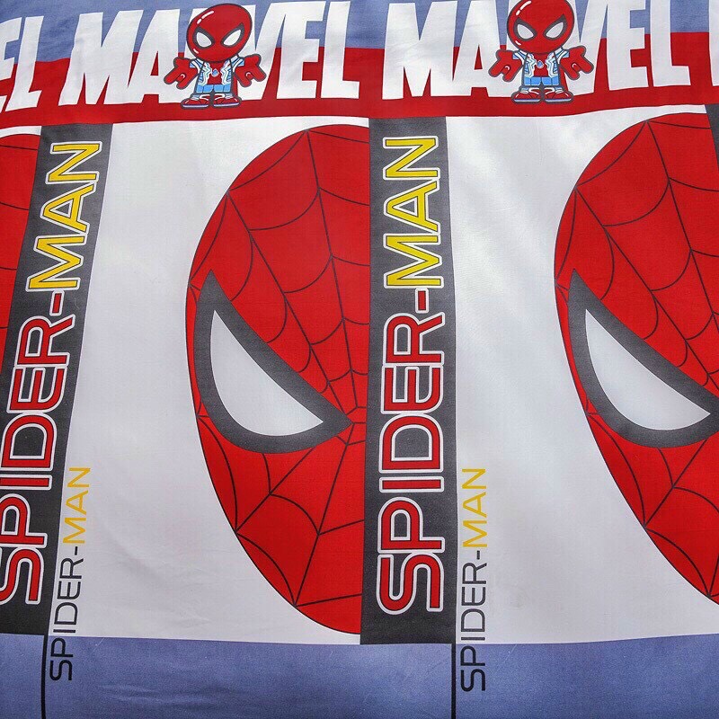 Bộ Chăn Ga Gối Cotton Poly - Spider Man ( 1 Drap + 2 Vỏ Gối Nằm + 1 Vỏ Chăn ) Tiệm Nhà Cá