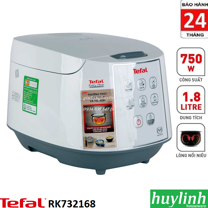 Nồi cơm điện tử tefal rk732168 - 1.8 lít - nồi niêu - bh 24 tháng