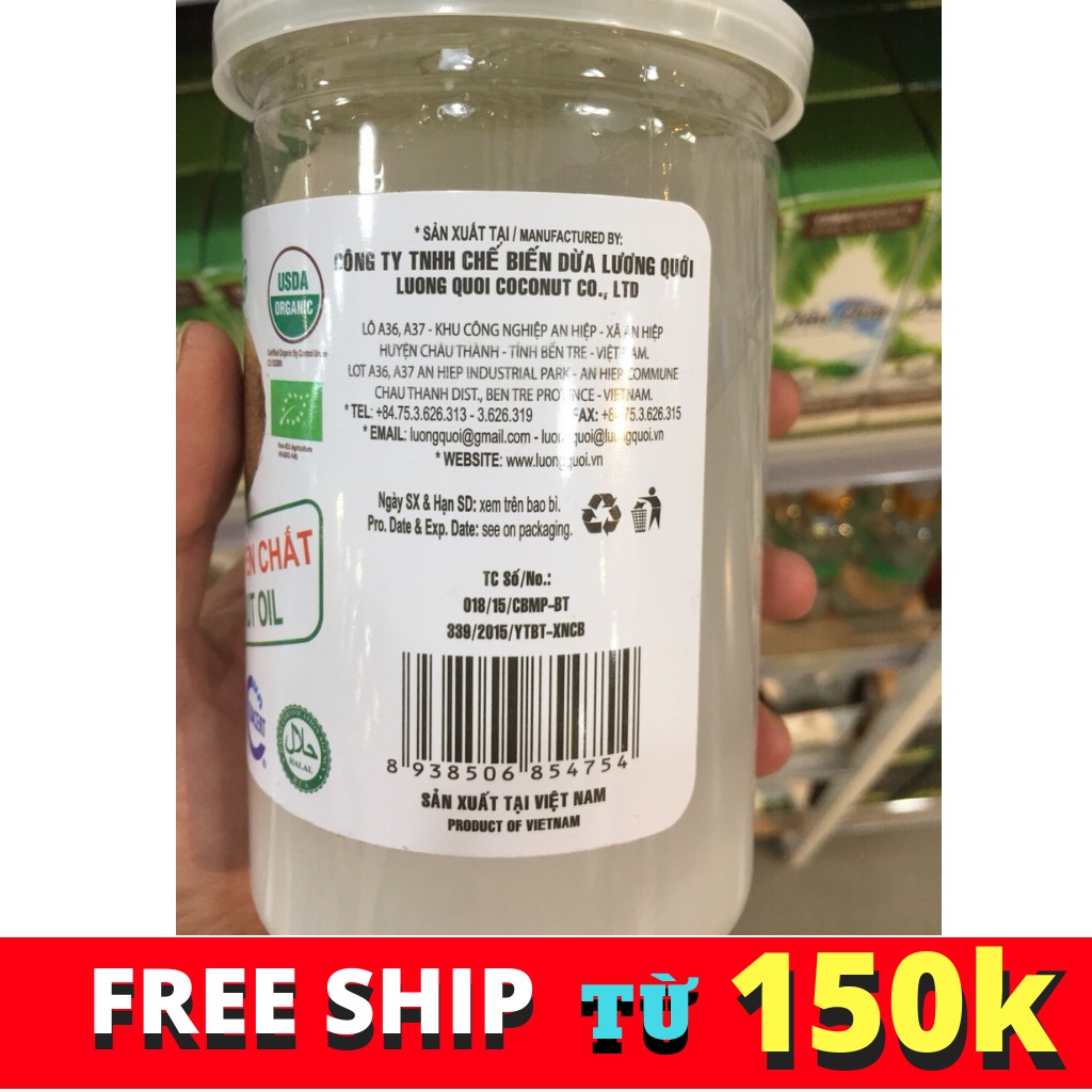 DẦU DỪA NGUYÊN CHẤT ORGANIC VIETCOCO 500ML