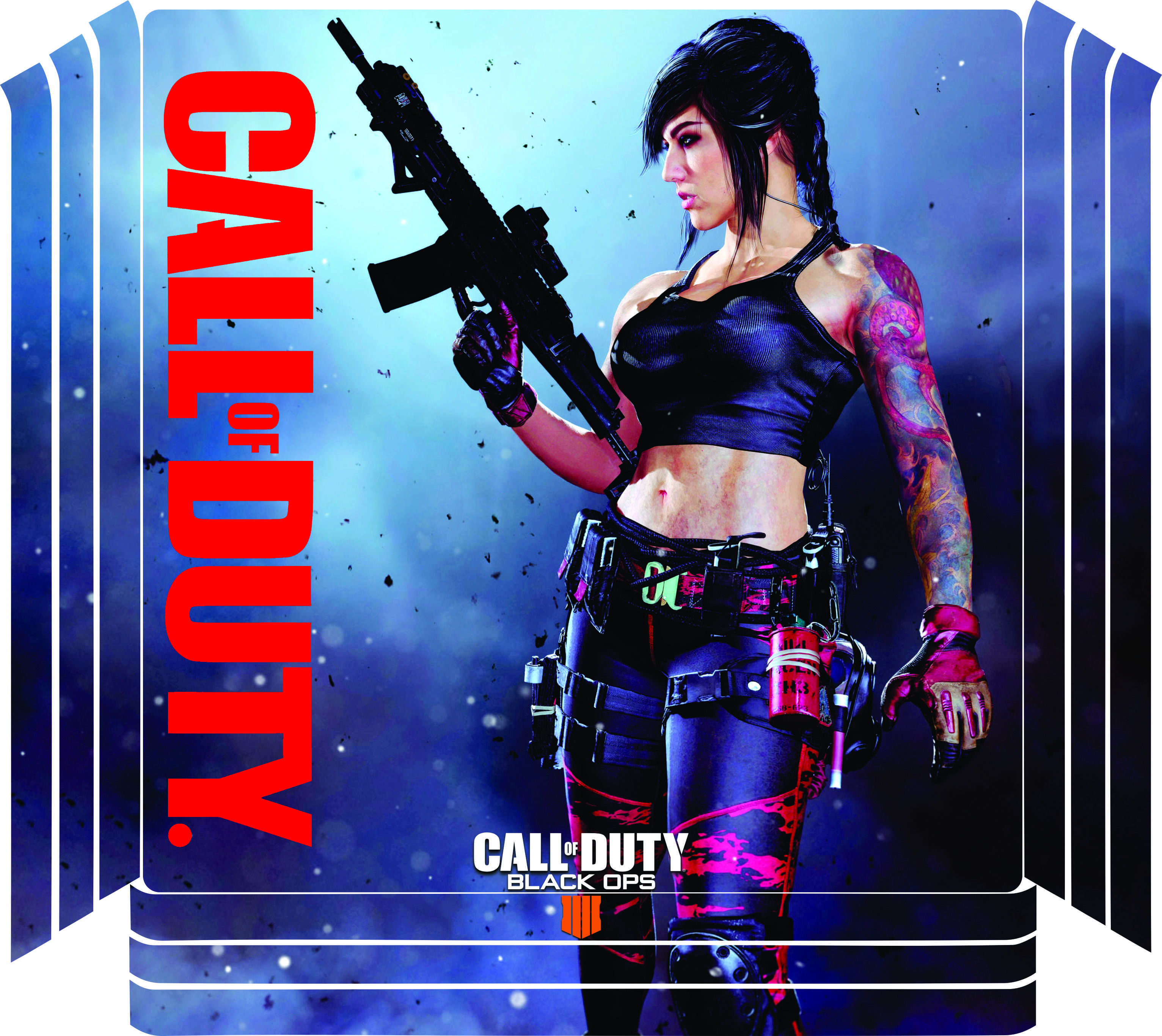 [PS4] Miếng dán máy game ps4 slim dán 2 mặt trên dưới và 2 tay bấm
