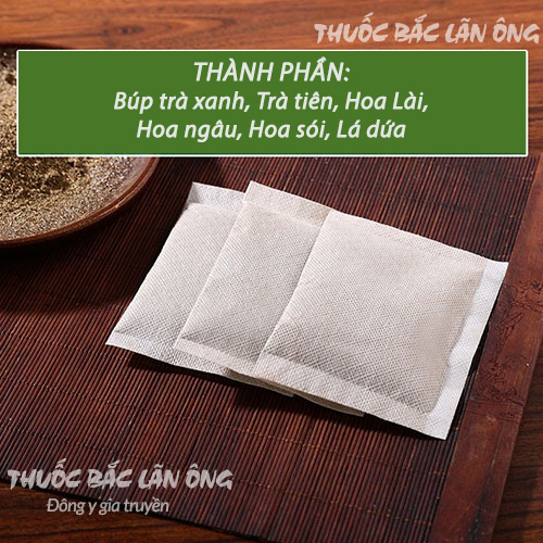 Trà sâm dứa, vị ngọt dịu, đậm vị trà, hương sâm dứa, thanh mát, giải khát, phù hợp mọi lứa tuổi