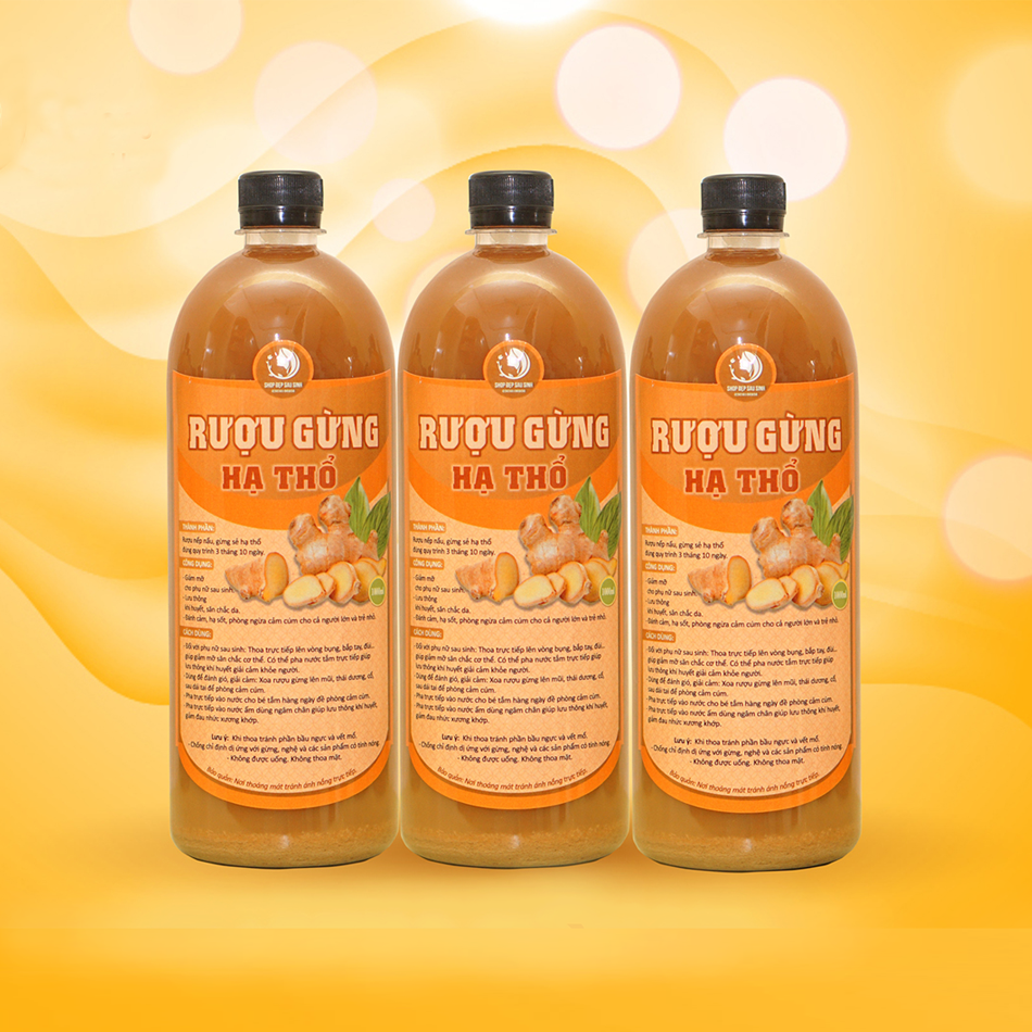 Cốt Gừng Hạ Thổ 500ml (Handmade nhà làm)