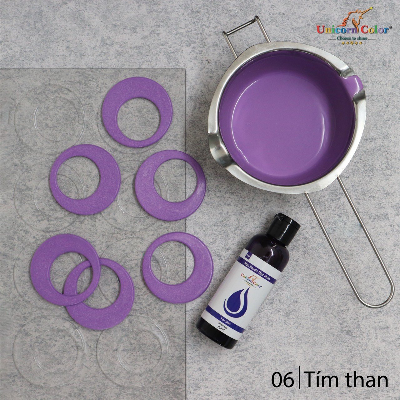 [Freeship + Quà Tặng 10k ]Màu dầu pha socola Unicorn Đông Tiến chai 80ml
