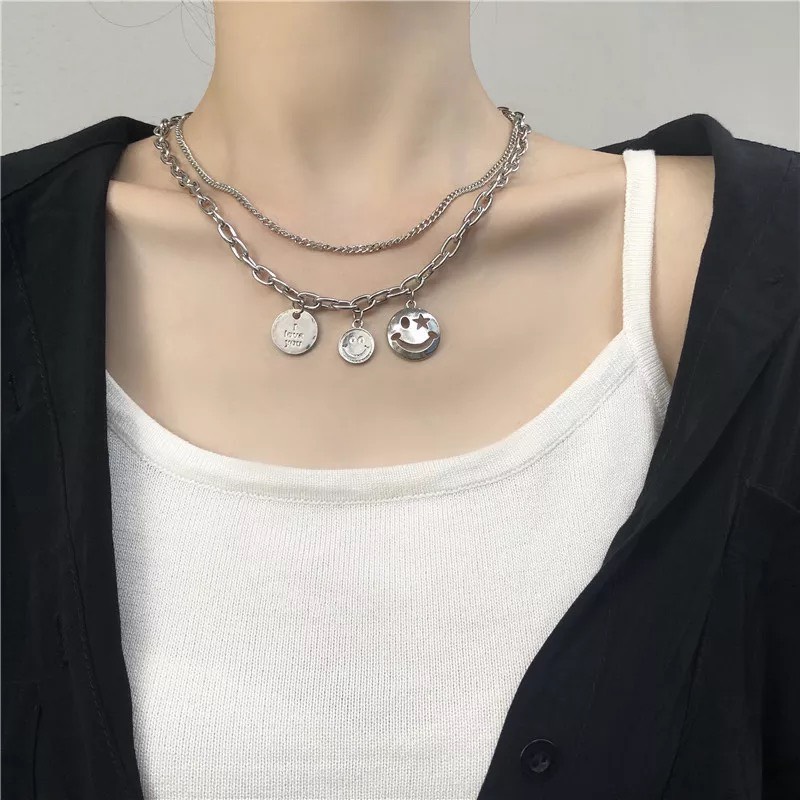 Vòng cổ mặt cười cá tính