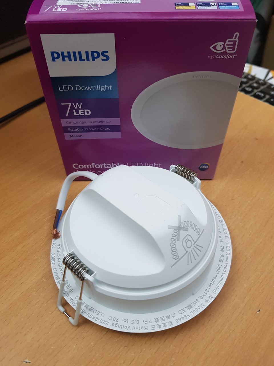 Đèn led âm trần 7W philips- chính hãng