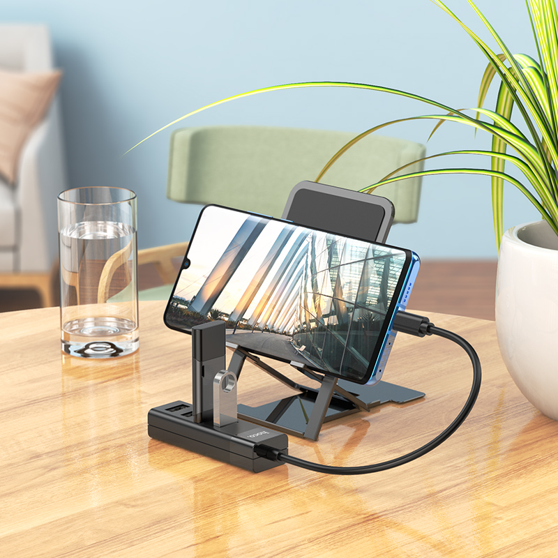 Hub chia Hoco HB25 Cổng Type-C ra 1 cổng USB 3.0 + 3 cổng USB 2.0