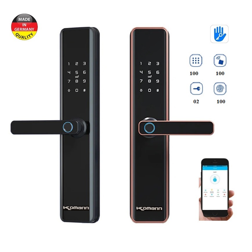 Khóa cửa vân tay, mở từ xa K1