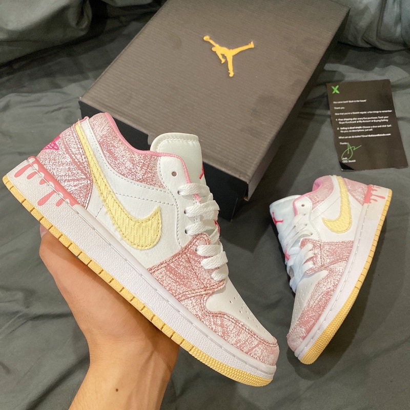 GIÀY JD1 PINK CREM SC [ FULL BOX + FREE SHIP ]