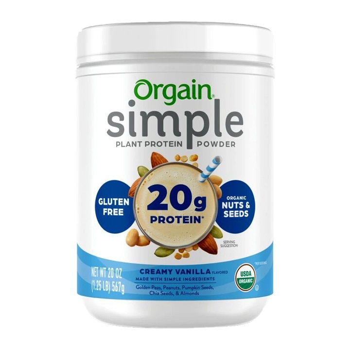 Bột protein thuần chay hữu cơ Orgain Simple 567g