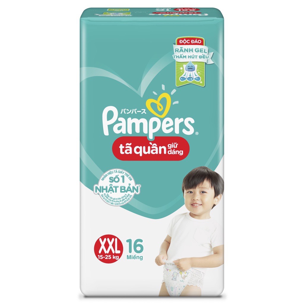 Tã/bỉm quần pampers giữ dáng mới gói đại m60/l54/xl48/xxl44 - tạp hóa bát muội