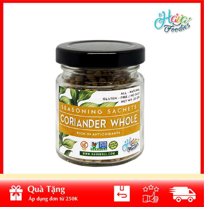[HOÀN TIỀN MAX 10%][ HÀNG CÔNG TY NHẬP KHẨU ] Hạt Ngò Khô Lọ Thủy Tinh 20gr -  Coriander Whole