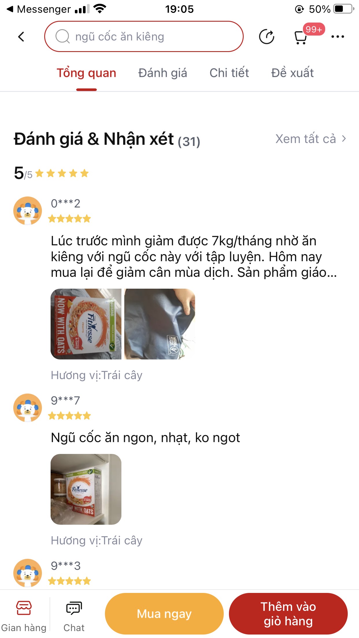 Ngũ cốc ăn sáng Fitnesse trái cây (hộp 450g)