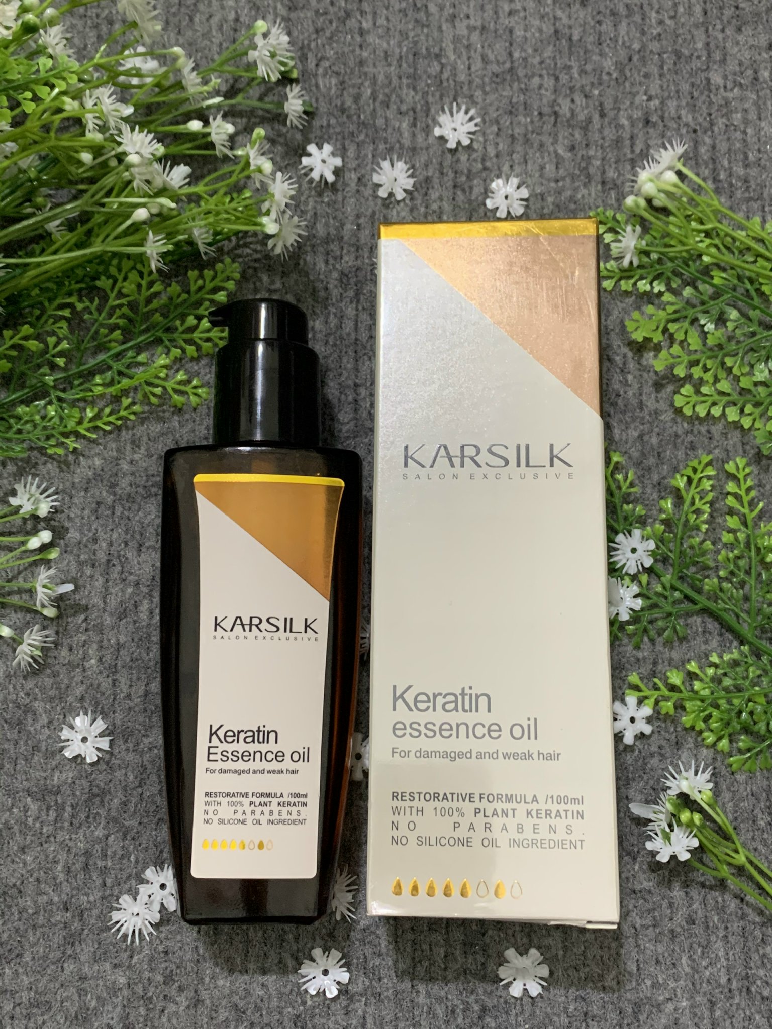 Kem ủ hấp tóc Karsilk Keratin Repair hair mask siêu mượt 800ml