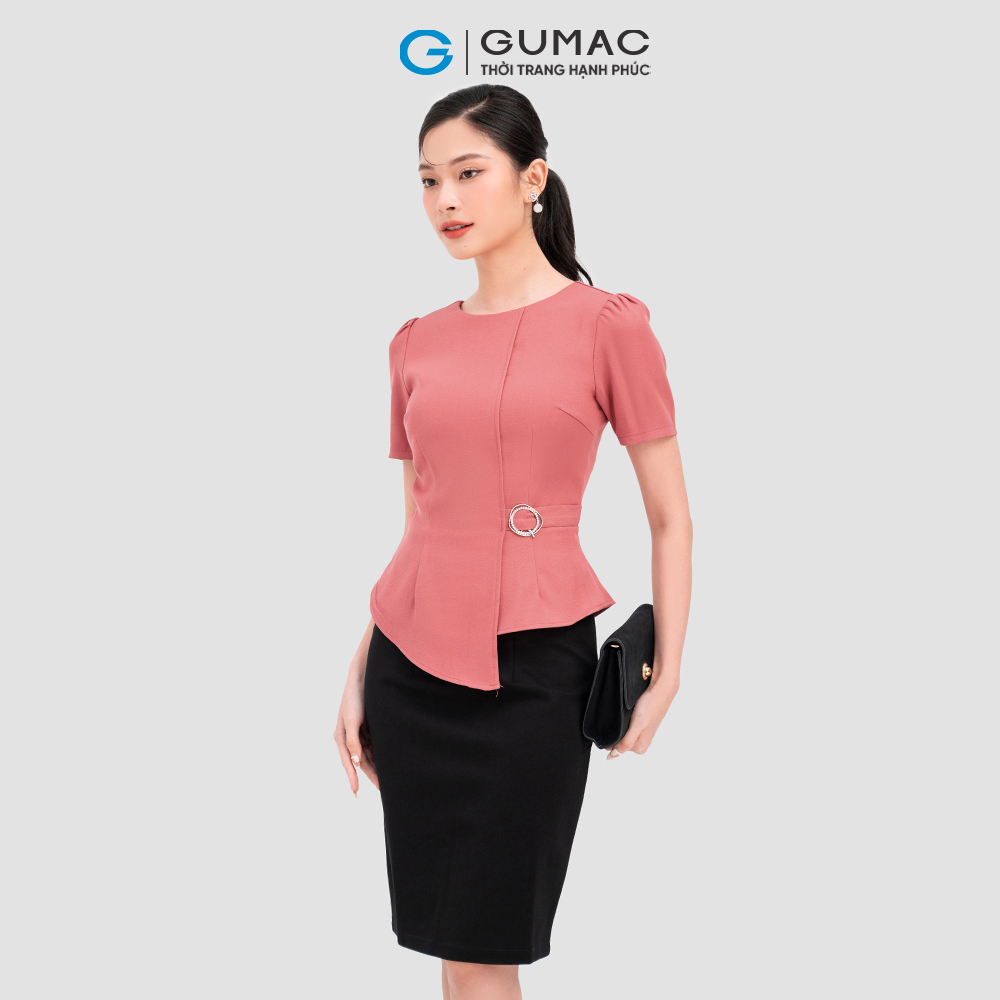 Váy bút chì xẻ đắp GUMAC VC08127