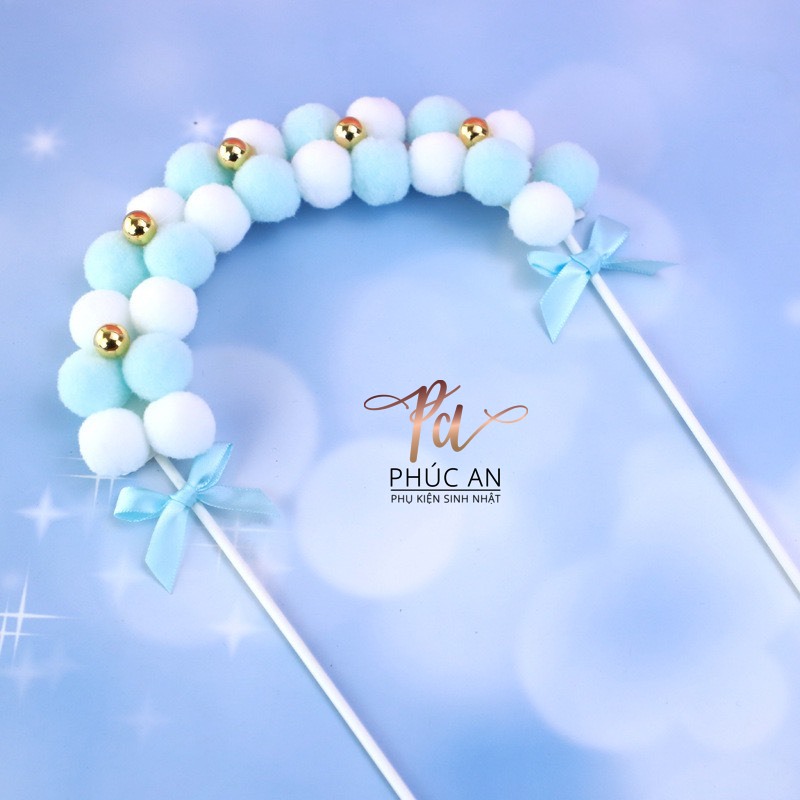Cổng Bông Trang Trí Bánh Kem HPBD