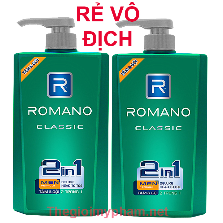 Tắm Gội 2 Trong 1 Romano Classic 650g