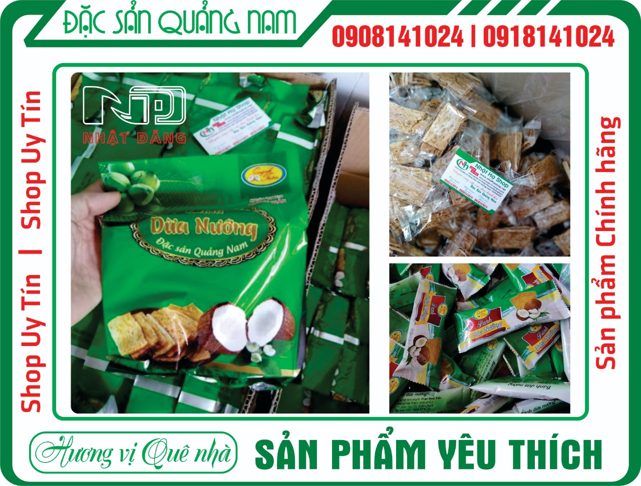 50 gói bánh dừa nướng Quỳnh Trân