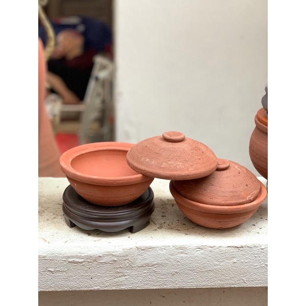 Nồi Đất Nung,Niêu Nấu Cơm Kho Cá Nhà Hàng Cỡ 13Cm