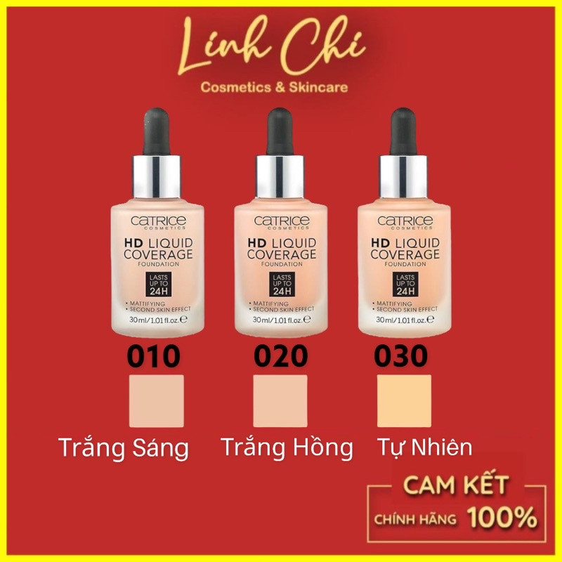 Kem Nền Catrice HD Liquid Coverage Foundation