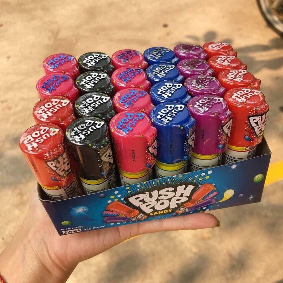 [Siêu Ngon] Combo 4 kẹo son môi PUSH POP Mỹ