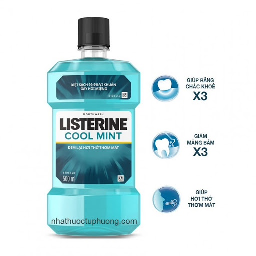[HCM]Nước Súc Miệng Listerine Cool Mint 500ml
