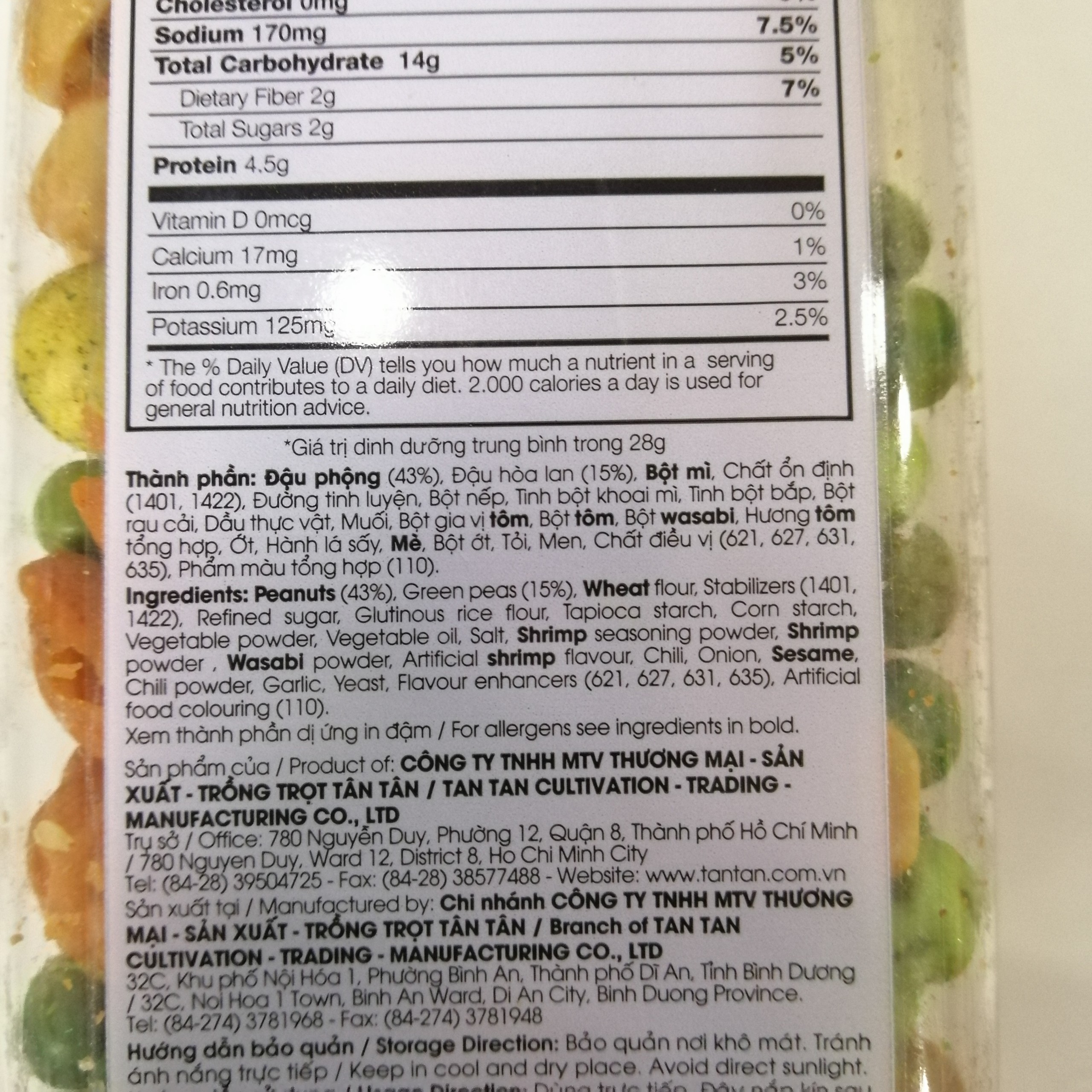 Snack Và Đậu Thập Cẩm Tân Tân Snack and Mixed Nuts (Hủ 190g)