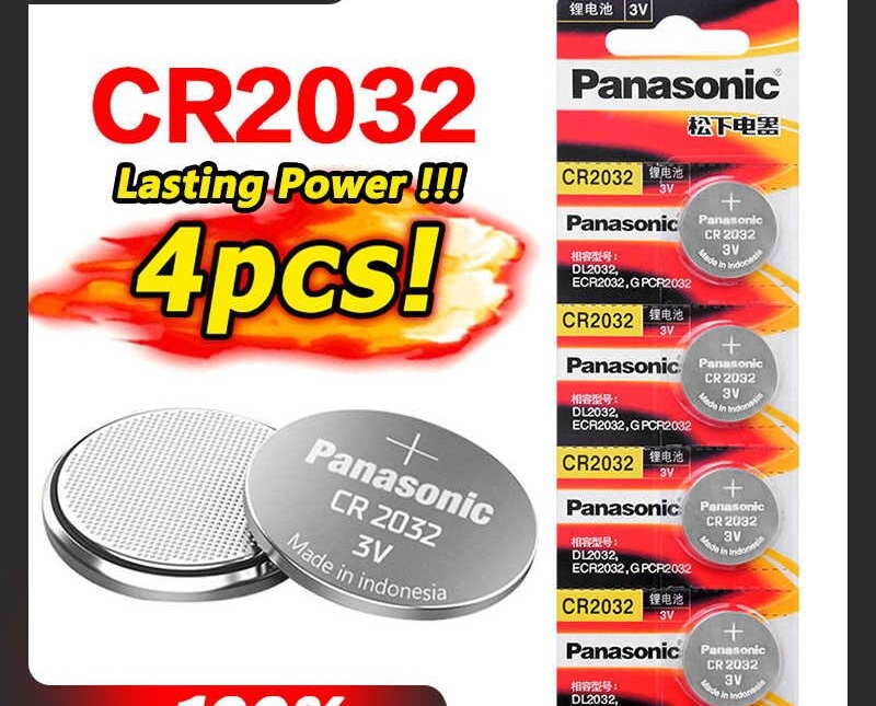 Genuine premium 5 PCs 3v Panasonic button cell Blister Set with 1 PCs