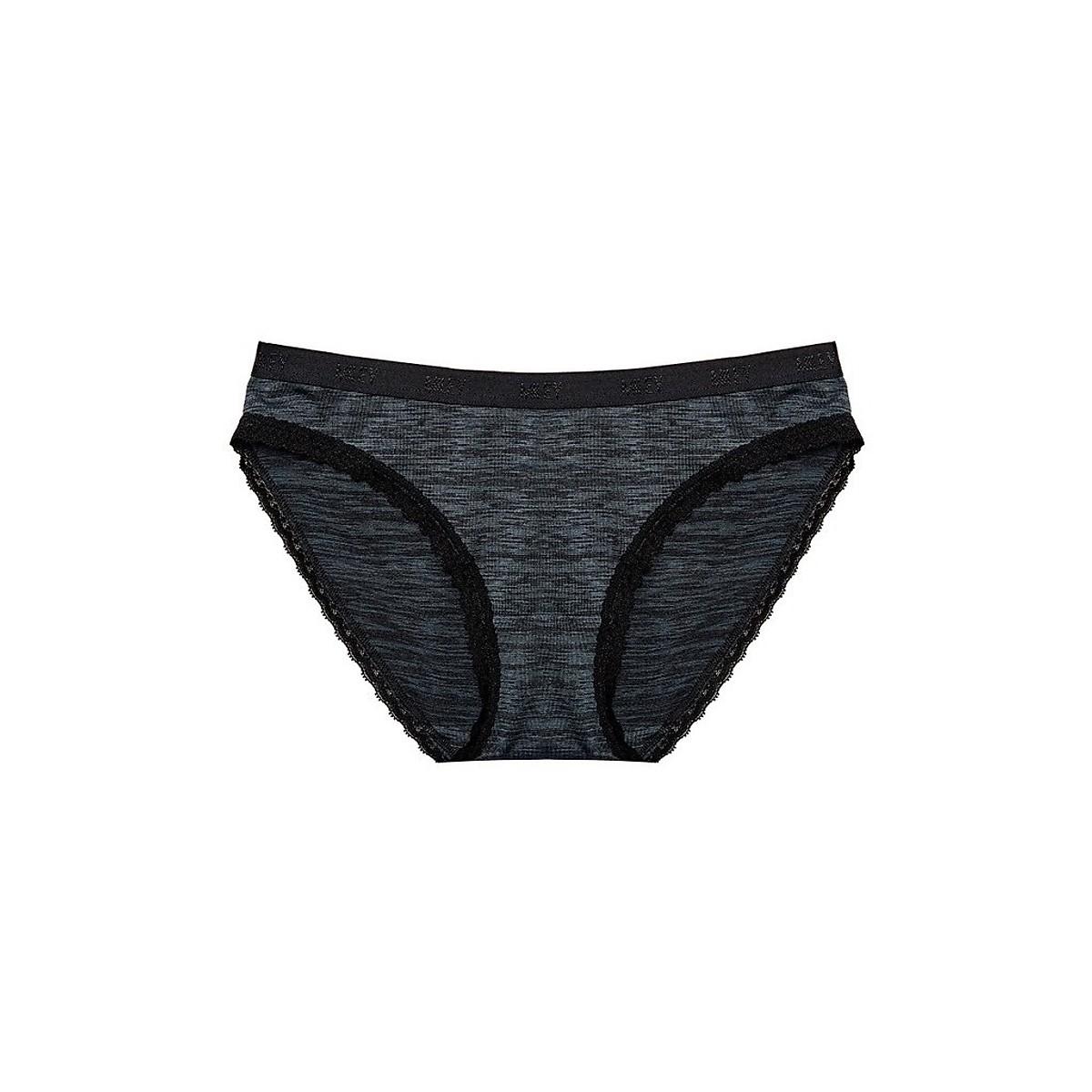 Combo 2 Quần Lót Thun Lạnh Phối Lụa Co Giãn 4 Chiều MILEY LINGERIECombo 2 Women's Underpants with Wood Texture Miley Lingerie