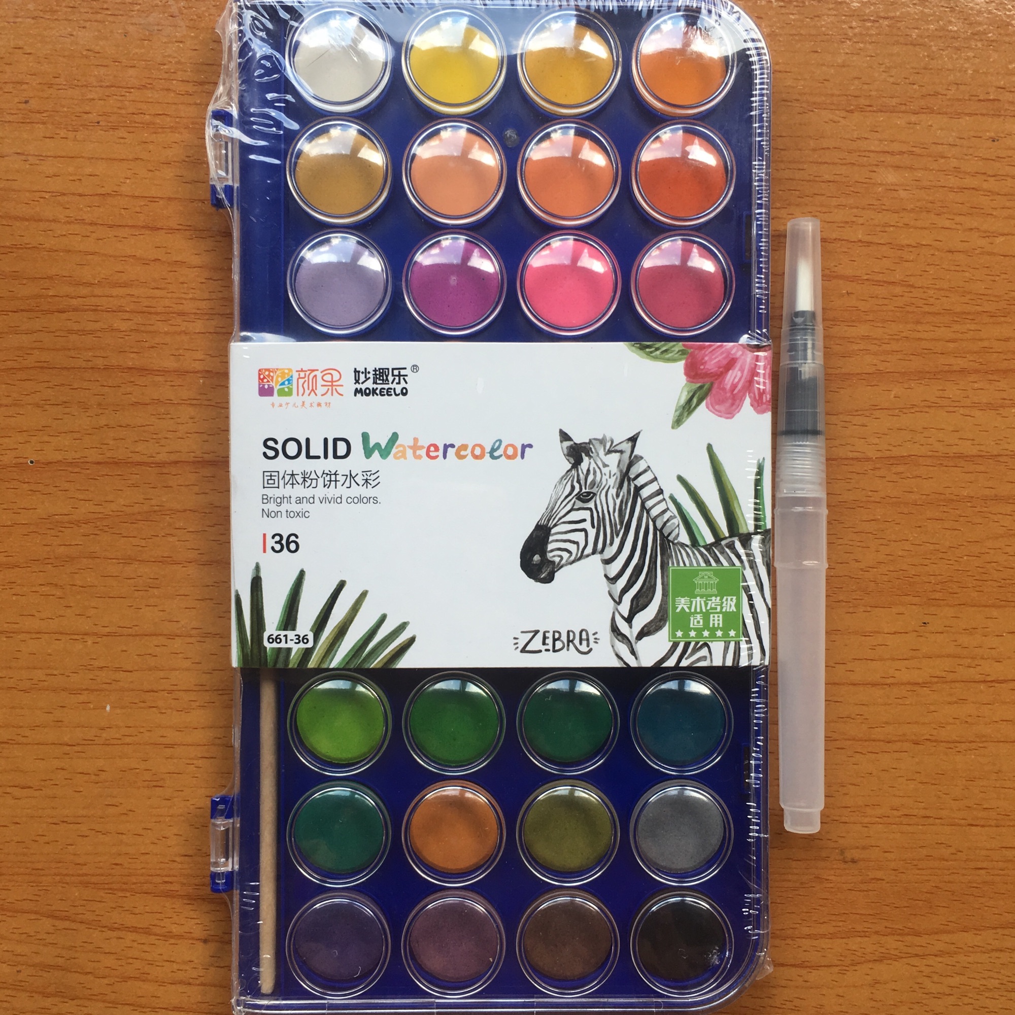 Màu nước 36m Mokeelo nén + Cọ nước