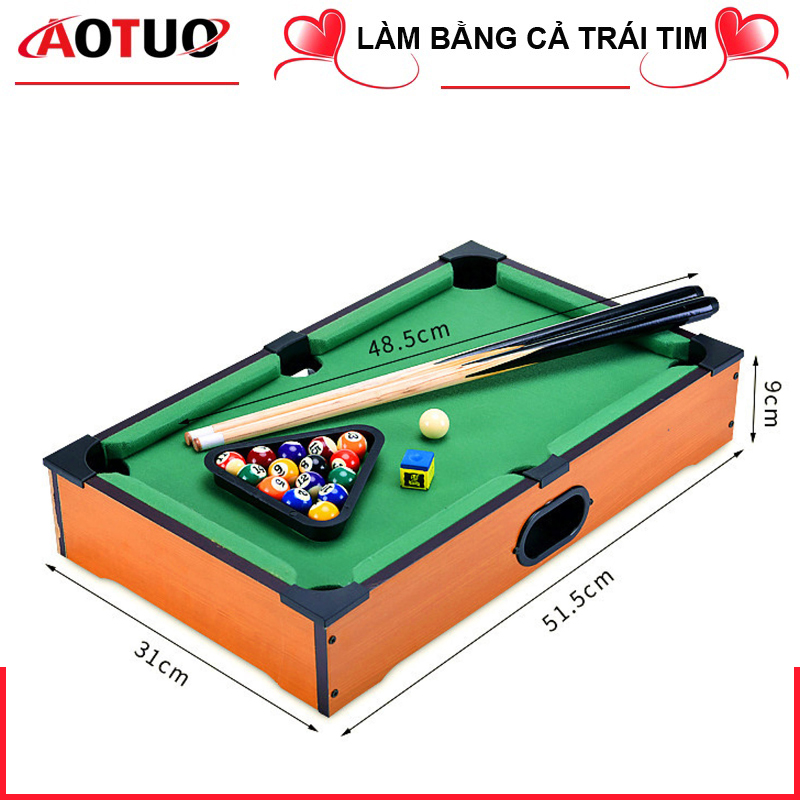 BÁO GIÁ Thanh Lý Phòng Game | Shopee Lazada Sendo Tiki mới nhất 32 (XẢ HÀNG - THANH LÝ) Bàn bida bi-a loại KHÔNG CHÂN kích thước 51,5 x 310 x 9,5cm (Đầy đủ bóng, 2 gậy, nơ... như hình) - Số lượng có hạn - Quà tặng cho bé dịp sinh nhật, giáng sinh, Lễ, Tết