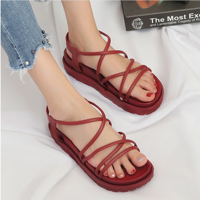 Giày sandal alina nữ đi mưa đế bánh mỳ siêu bền A99 V256