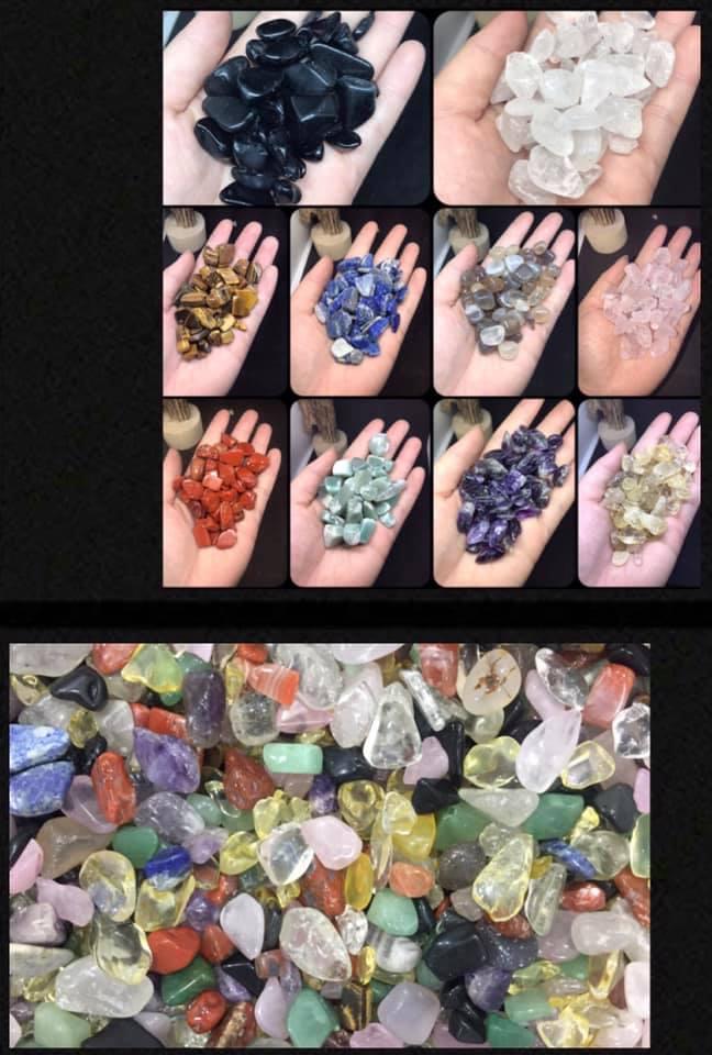 Đá thanh tẩy bài Tarot !!! Về nhiều màu set 100g