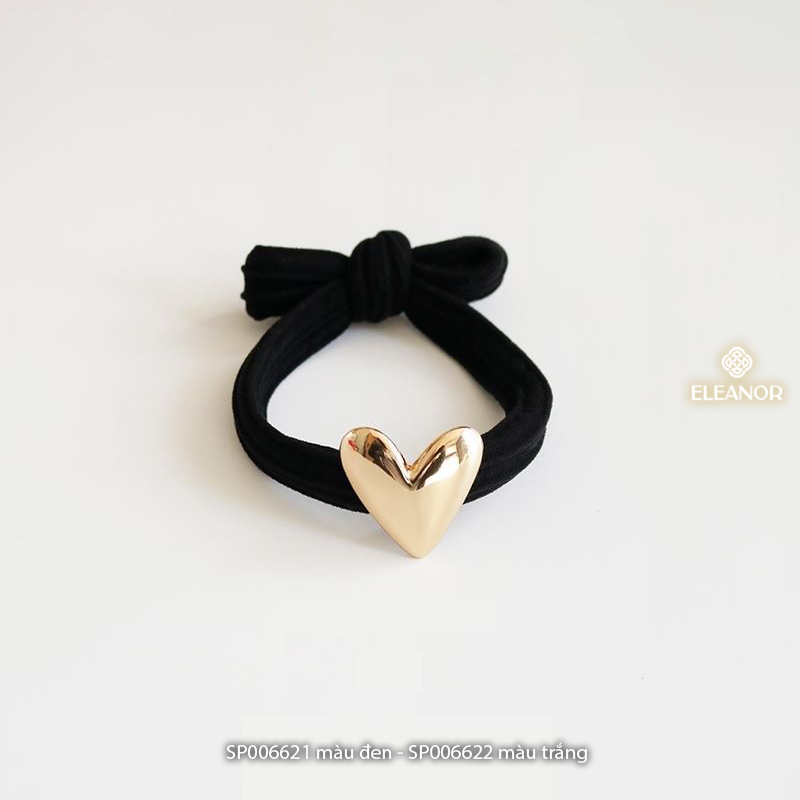Dây buộc tóc nữ Eleanor Accessories dây cột tóc hình trái tim phụ kiện tóc 6621