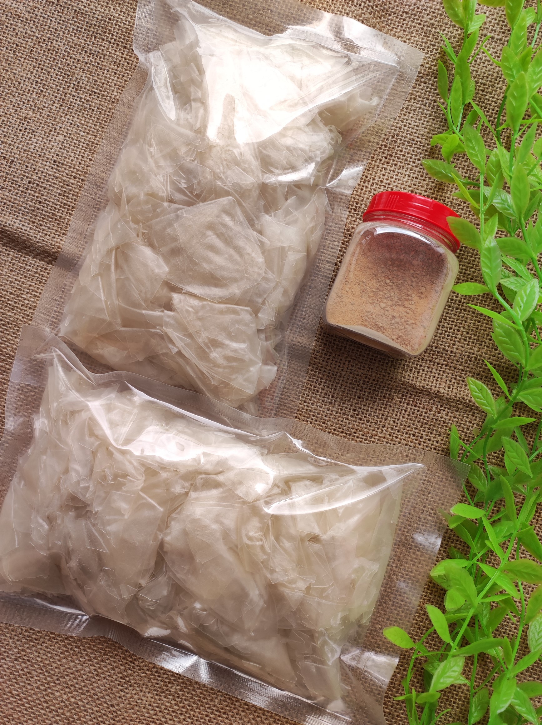 Combo 1kg bánh tráng phơi sương rìa ủ bơ mềm dẻo + muối nhuyễn tôm | Bến Ăn Vặt