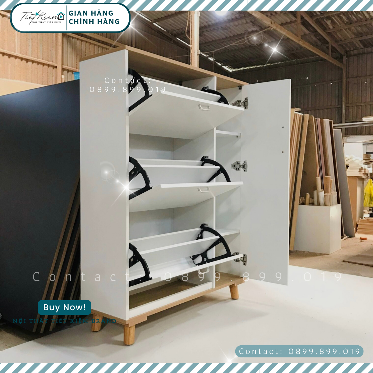 Tủ giày thông minh gỗ KG799