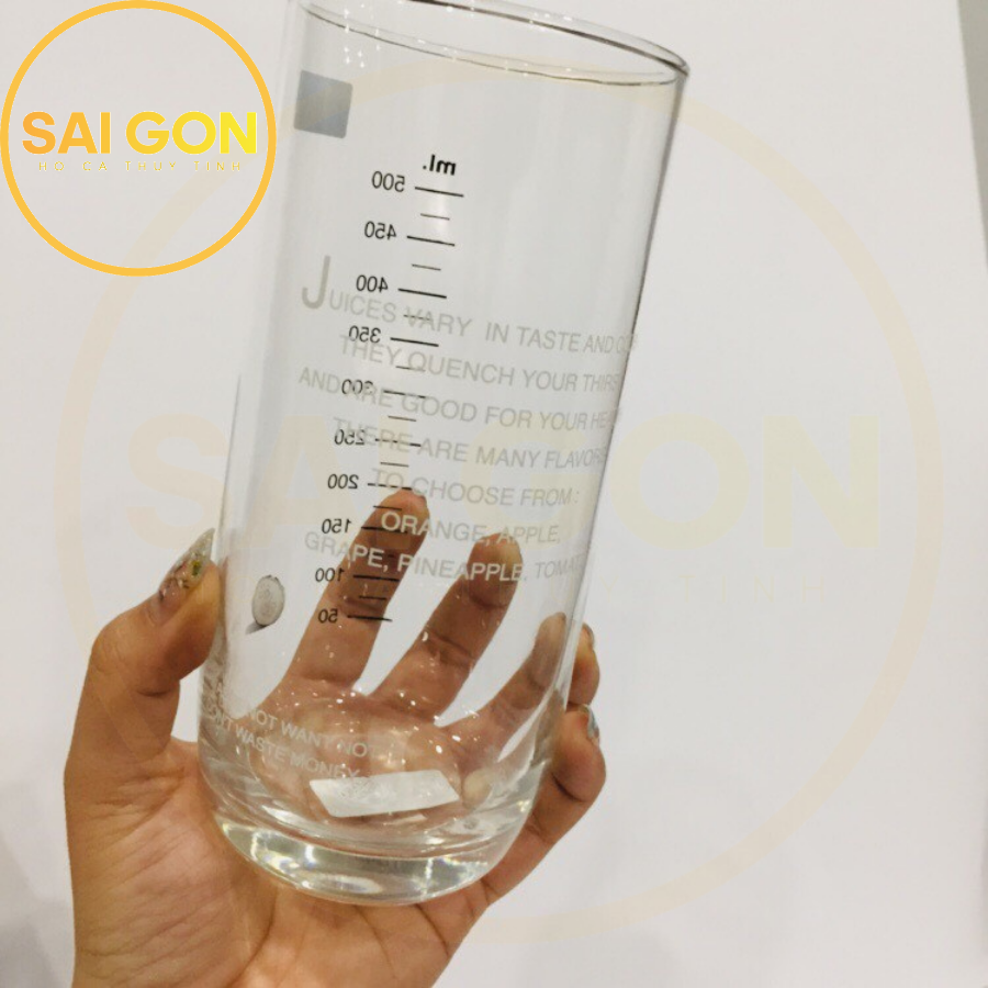 Ly thủy tinh pha sữa 500ml hàng THÁI SG-O21