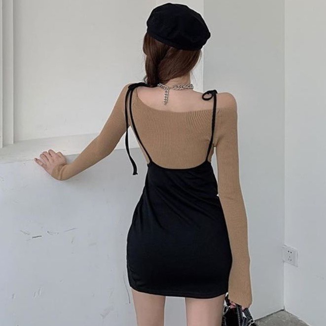 Set thun gân áo mặc được 2 kiểu giá rẻ
