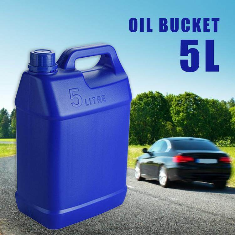 Portable 5L Gas Fuel Tank Spare Plastic Petrol Tanks Gasoline Oil Container Fuel-jugs Blue