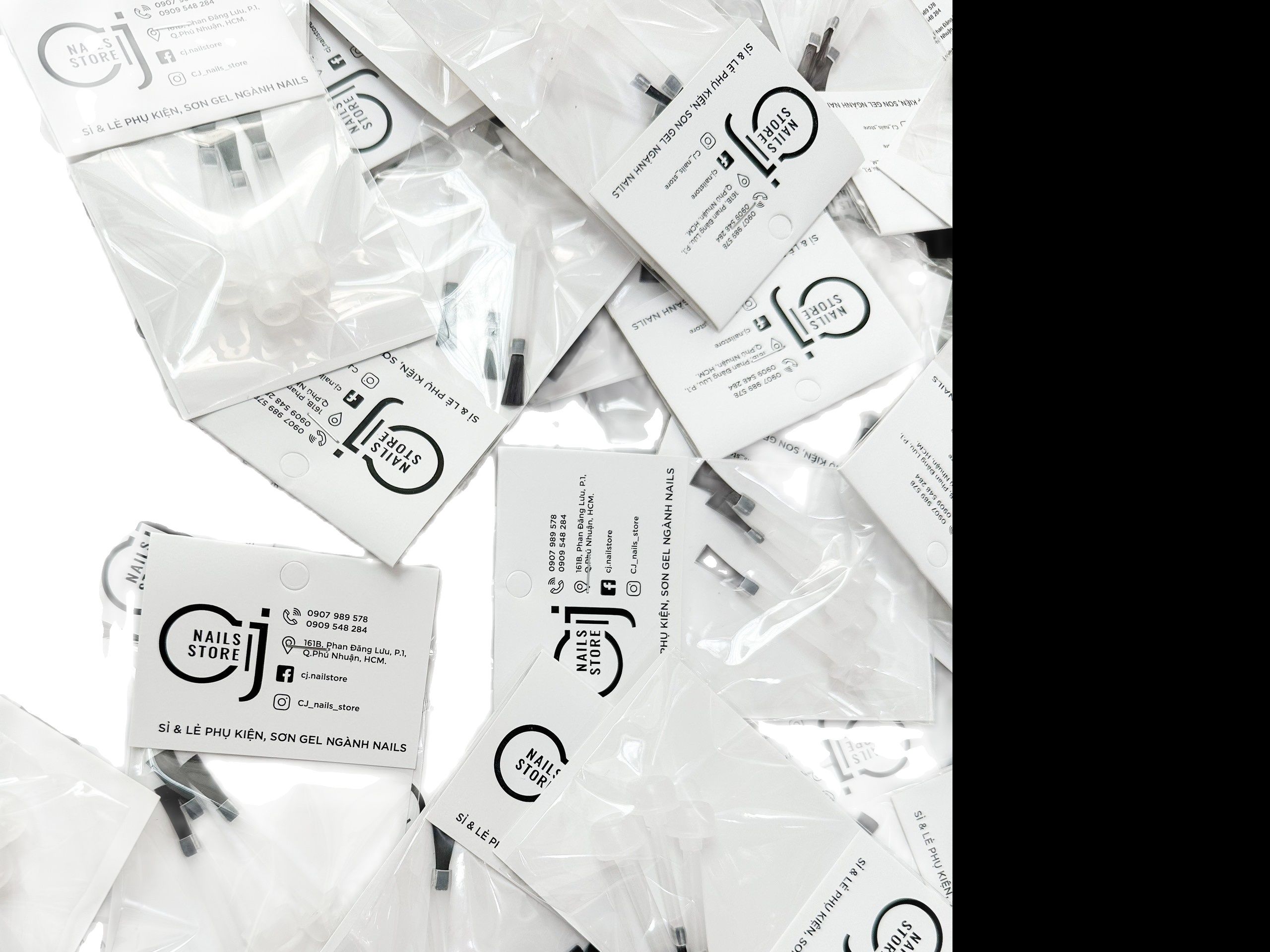 {CJ Nails Store} Cọ thay thế của chai sơn (Túi 3 cái)