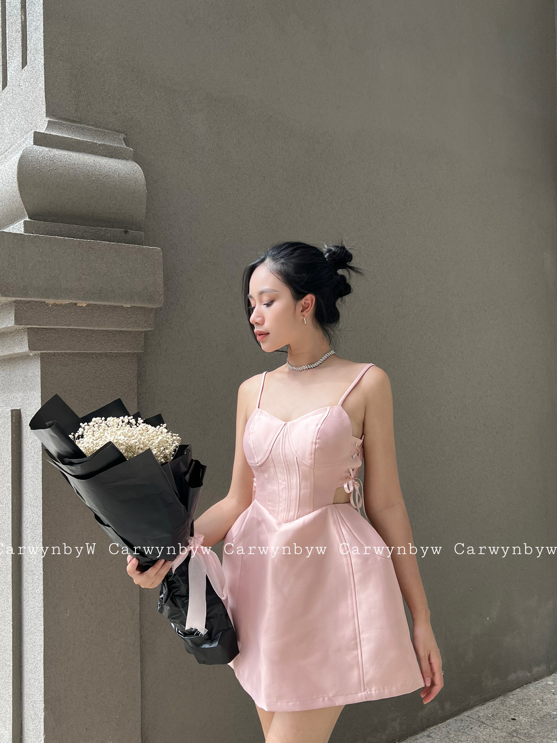 Đầm Corset Cúp Ngực Đan Dây Có Lót Quần (Koki Dress)